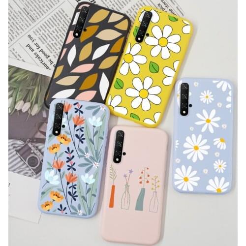 Cute Dasiy Case For Huawei Honor 20 Pro Lite 20S V30 10i 20i Honor 10 Lite Nova 5T Y9 Prime 2019 Case Silicone TPU Cartoon Cover