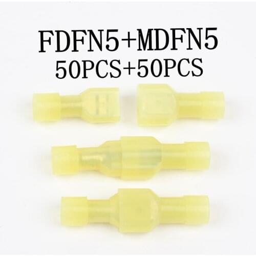 FDFN+MDFN5.5 100pcs Nylon male and female Cable Connectors Crimp wire Terminals full-Insulating joints free shipping
