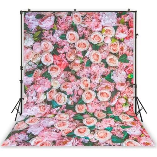 HUAYI Photography Backdrop Flowers Floral Wall Newborns Child Photo Background Studio Wedding Photobooth Backdrops XT-7257