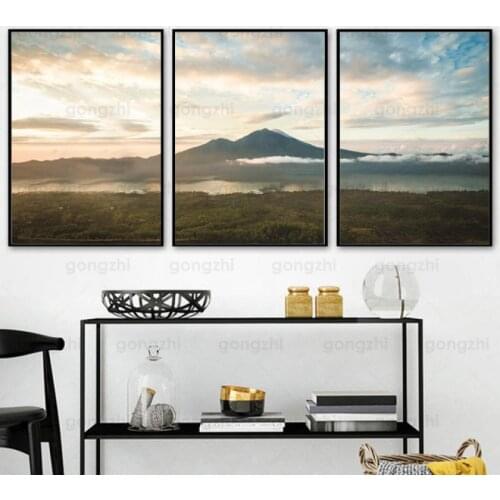 Sunset Natural Scenery Photography Beautiful Sky Home Decoration Wall Painting Waterproof Ink Printing Canvas Frameless Poster