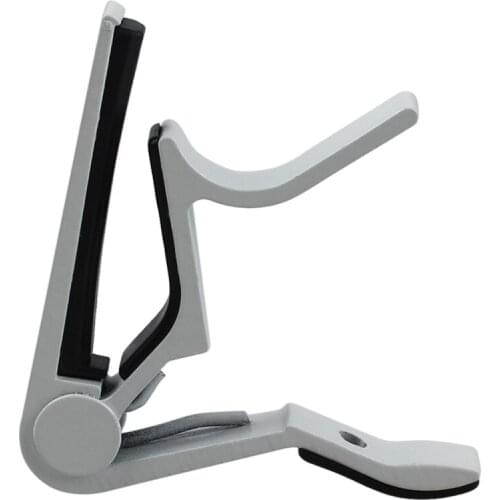 White-handed Guitar Capo Clip Trigger with Quick Change