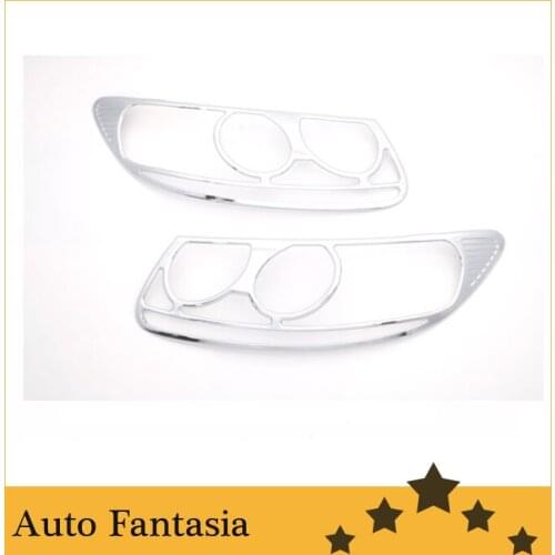 Chrome trim strips chrome head light cover - for Hyundai Santa Fe 07-09 -- free shipping