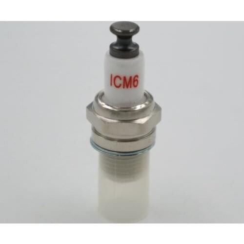 Rcexl ICM6 CM6-10mm Iridium Spark Plug for Gas Engine DLE20/20RA/30/RA/40/55/55RA/60, DLE111, DLA56, DLA32, DLA112, EME55