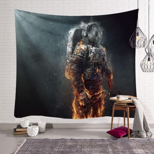 Fuwatacchi Astronaut In Outer Space Tapestry Natural Scenery Wall Hanging Cloth Coffee Bedroom Tapestry Fabric Wall Tapestry
