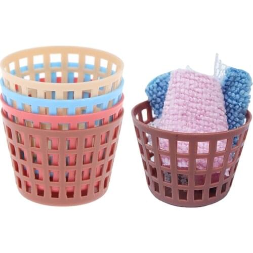 1:12 Dollhouse Miniature Storage Basket Laundry Basket Doll Vegetable Food Storage Basket Doll House Miniature Decoration