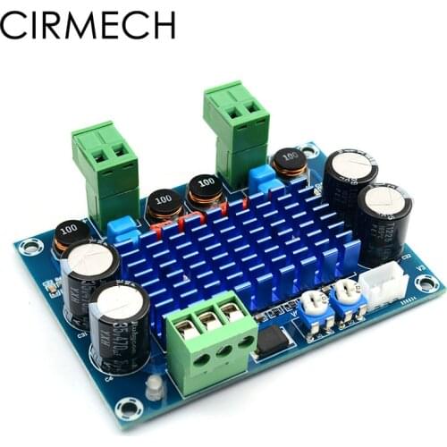 CIRMECH TPA3116 2.0 High Power Amplifier Board TPA3116D2 Stereo Digital Amplifier for Chassis Dedicated Pairing DC5-28V 120W*2