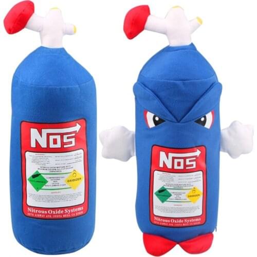 Car Neck Pillow, Lumbar Cushion Headrest Nitrogen Bottle Design Plush Headrest