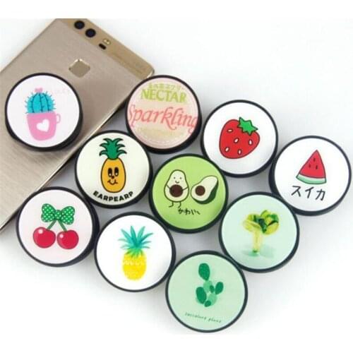 Cactus Watermelon Expanding Stand Grip Mount Phone Socket Fold Mobile Smartphones Pocket Desktop Bracket Phone Stand Holder