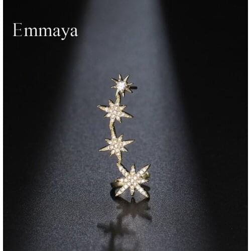 Emmaya New Fashion Star Appearance Punk Style CZ Earring For Women&Girls Ingenious Design Banquet Charming Ornament