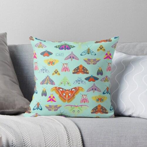 Lots of Lepidoptera Throw Pillow Cushion Cover Polyester throw pillows case on sofa home living room car seat decor 45x45cm