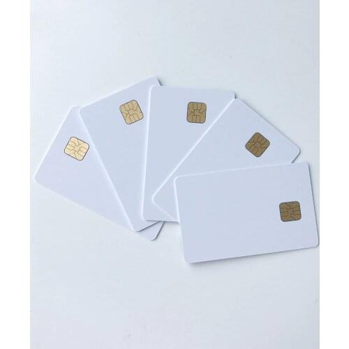 SLE 4428 Contact IC Big Chip - White PVC Smart Card 30mil Glossy For ACR38U BMC Reader Writer- 10Pcs / Pack