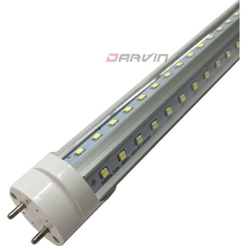 10pcs 40W Led Tube T8 4FT 1200mm 1500mm Split V-shade Led Light Lamp Double led stripes Le 270 Beam Degree High Bright