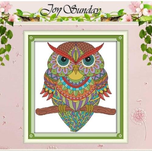 Owl Patterns Counted Cross Stitch 11CT 14CT Cross Stitch Set Wholesale artoon Cross-stitch Kit Embroidery Needlework