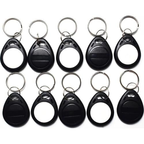 10 Pcs/Lot EM4305 T5577 Copy Rewritable Writable Rewrite Keyfobs RFID Tag Key Ring Card 125KHZ Proximity Token Badge Duplicate