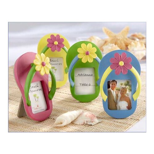 10 Pieces/lot) Flip flop wedding card holder for beach themed wedding favors and Guest Photo holder Party decoration gifts