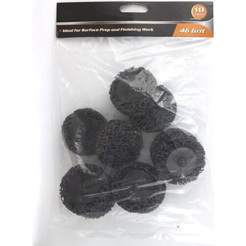 10x 2 Poly Strip Wheel Paint Rust Removal Clean Angle Grinder Disc Cleaning Kit