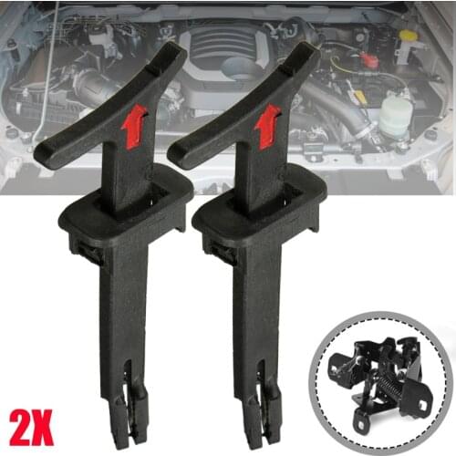 2Pcs 1J0823593C 1J5 823 593 C Bonnet Hood Release Rod Lock Latch Handle Bonnet Fixture Clips For VW Bora MK4 Golf 1998-2006