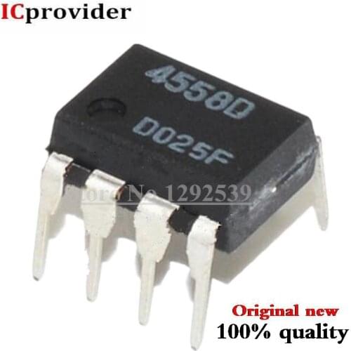 20PCS NJM4558D DIP8 NJM4558 DIP JRC4558D JRC4558 Dual operational amplifier New original