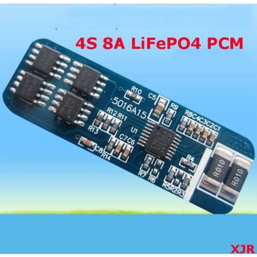 4S 8A 12.8V LiFePO4 BMS/PCM/PCB battery protection circuit board for 4 Packs 18650 Battery Cell