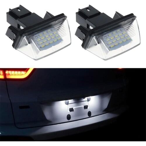Car Led Number License Plate Light For Peugeot 206 207 306 307 308 406 407 5008 Partner Kit Canbus Error Free Car Styling