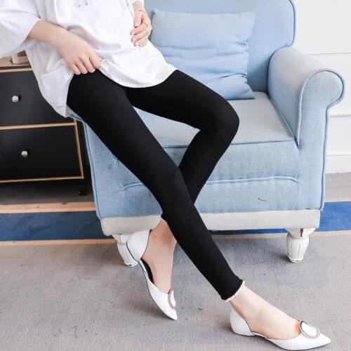 Pregnant women pants 2019 new spring stomach lift wild wear pregnant women leggings tide mom fashion feet pants
