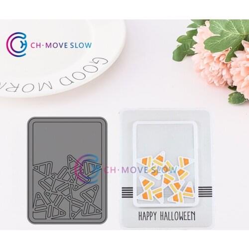 CH Candy Corn Collage Stencil Metal Cutting Dies For Scrapbooking Practice Hands-on DIY Album Decor Card Craft Dies Wed