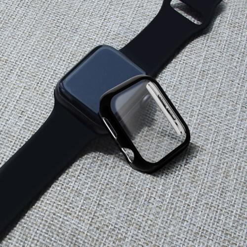 Case For Apple Watch 6 SE 44mm 40mm Tempered Glass Screen Protector For Applewatch iWatch Series 5 4 Protactors