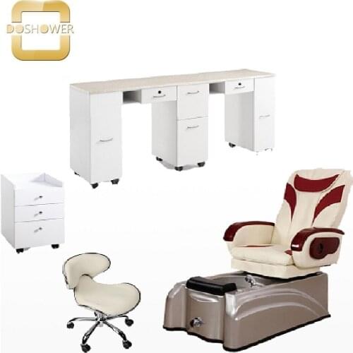 Doshower used pedicure chair with salon manicure chair of power supply