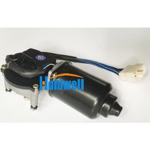 Holdwell YN53C00012F2 Wiper Motor Assembly for Kobelco SK200-6 SK200-6E Excavator