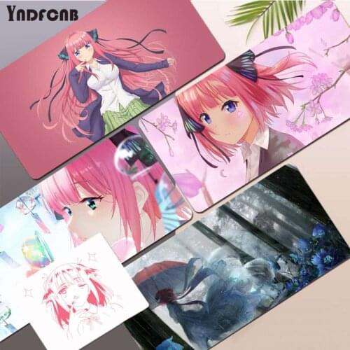 YNDFCNB The Quintessential Quintuplets Nakano Nino Non Slip PC Rubber Gaming mousepad Desk Mat Size for Deak Mat for overwatch