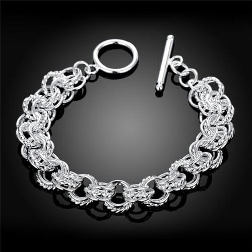 Hot Sale Classic Fashion Jewelry Wholesale Charms Triple Bracelet Crystal Women Lady Wedding Jewelry KN-H023