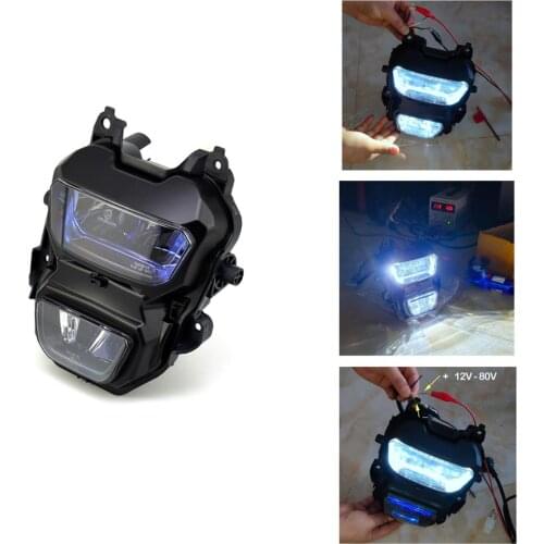 Motorcycle 125 LED Headlight Monkey Windshield Front Wind Guard Lamp for Honda GROM MSX125SF 2016 2017 MSX125 2018 M3 M5