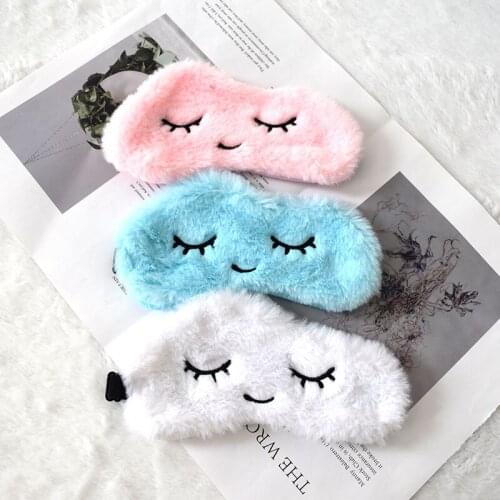 Cartoon Sleeping Eye Mask Plush Eye Shade Cover Eyeshade Cloud Eye Cover Eyepatch Nap Health Eye Cover