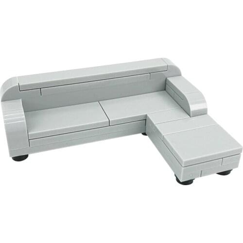 Locking City Sofa Furniture Set Street View Decoration Building Blocks Educational Toys Childs Gift Accessories City Toy Model