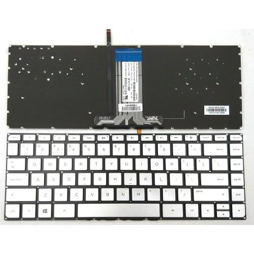 New For HP Pavilion 13-U113NL 13-U124CL 13-U138CA 13-U157CL 13-U163NR 13-U165NR Silver Laptop Keyboard US Backlit