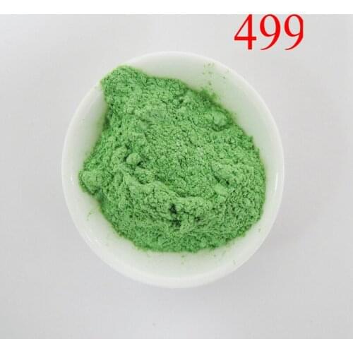 Sell shimmer pearl pigment, green mica powder,pearlescent pigment powder,1lot=100gram 499 shimmer green,free shipping
