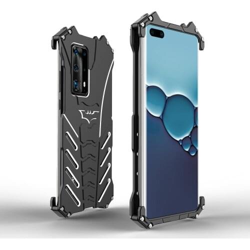 Cool Design Shockproof Metal Armor Phone Cover For Huawei P40 Pro Plus Case Aluminum Hollow Coque For Huawei P40 Pro Case Fundas