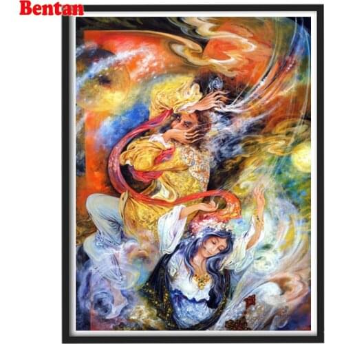 Full diamond 5D DIY diamond painting kit Fantasy abstract beauty fairy cross stitch round crystal rhinestone embroidery home art
