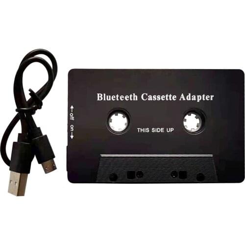Universal Cassette 5.0 MP3 Player Aux Stereo Music Adapter Car Tape Audio Converter 3.5mm Jack Plug with Microphone