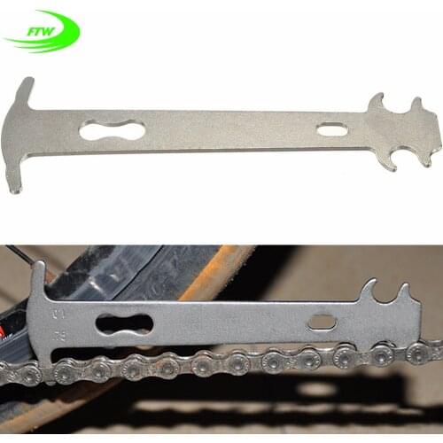 Bicycle chain tape measure chain wear extent necessary tool replacement car shop chain standard ruler sm221