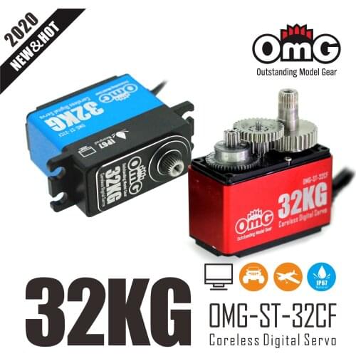 OmG 32kg Waterproof High-Torque full metal high voltage digital servo Fit for 1:10/1:8 crawler 1:10 RC vehicle and plane