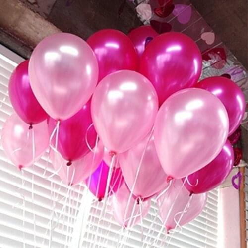 100/50Pcs/lot birthday balloons 8inch Latex balloons Gold red pink blue Pearl Wedding Party balloon kids toys