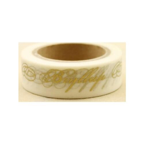 High quality golden washi paper tape 15mm*10m/golden and silver French japan masking washi paper tape