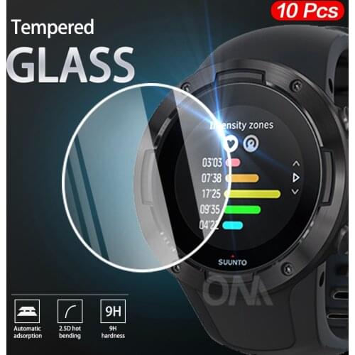 10Pcs 9H Premium Tempered Glass For Suunto Watch 3 / 5 / 7 / 9 Smart watch Screen Protector Film Accessories for Suunto Core
