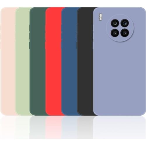 Liquid Silicone Case For Huawei Y8P Case Y5P Y6P Y7P Y9S Cover Luxury Soft Protective Phone Bumper For Huawei Y5P Y8P Y6P Funda