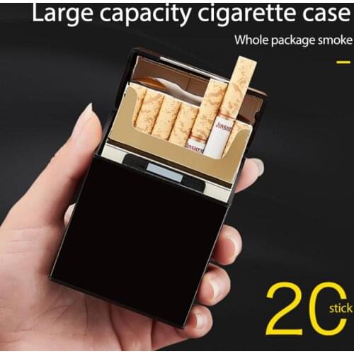 1pc Fashion Aluminum Alloy Box Tobacco Humidor gift Box Cigarettes Cases Magnetic Buckle Box Holder Smoking Accessories