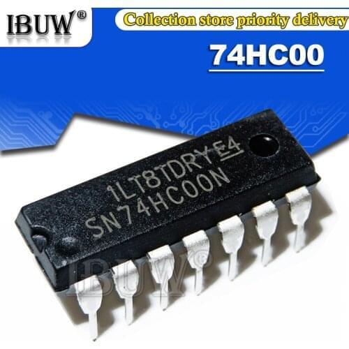 10PCS SN74HC00 DIP14 SN74HC00 74HC00 74HC00 DIP Integrated IC