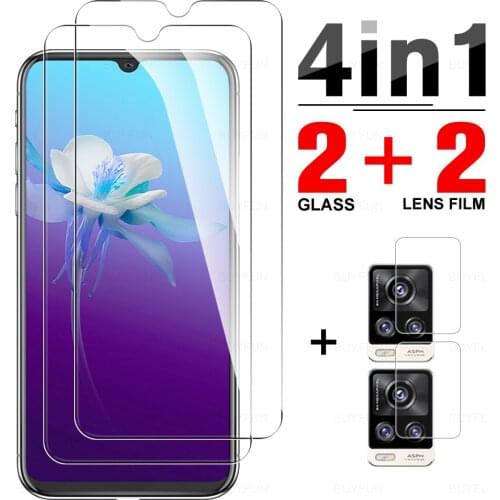 4-in-1 Tempered Glass On The For Vivo V11 V15 Screen Protector For Vivo V20 V20 SE V20 Pro 5G Phone Camera Protector Lens Film