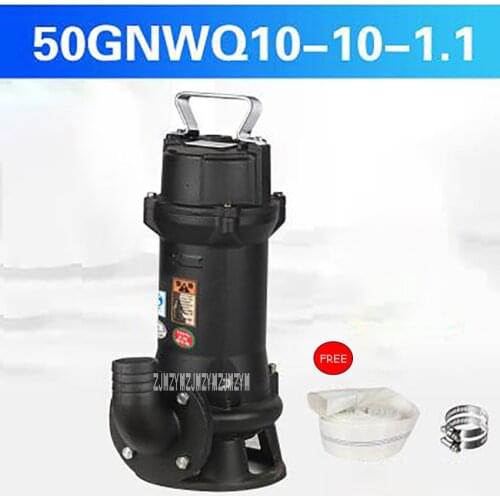 50GNWQ10-10-1.1 Cutting Sewage Pump Automatic Waste Water Pump Small Household Septic Tank Sewage Pump Sewage Pump 220V 1100W