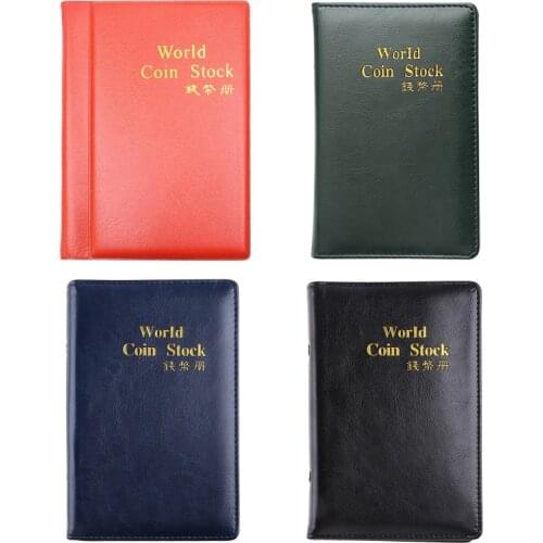 60 Pockets Coins Holders Album Money Organizer Storage Bag Coin Collection Album Book